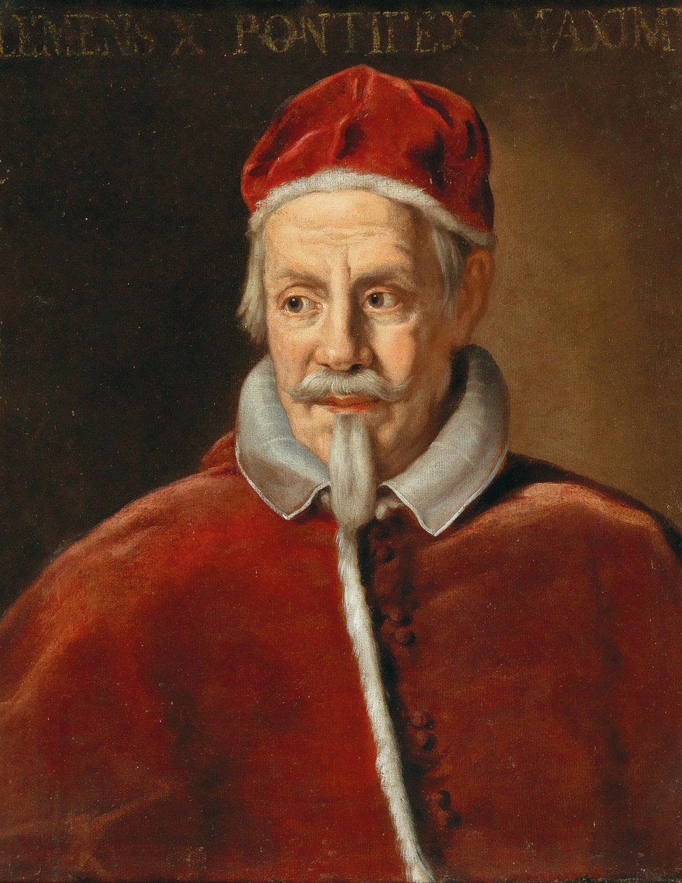 Porträt von Papst Clemens X, frühe 1670er Jahre von Ciro Ferri