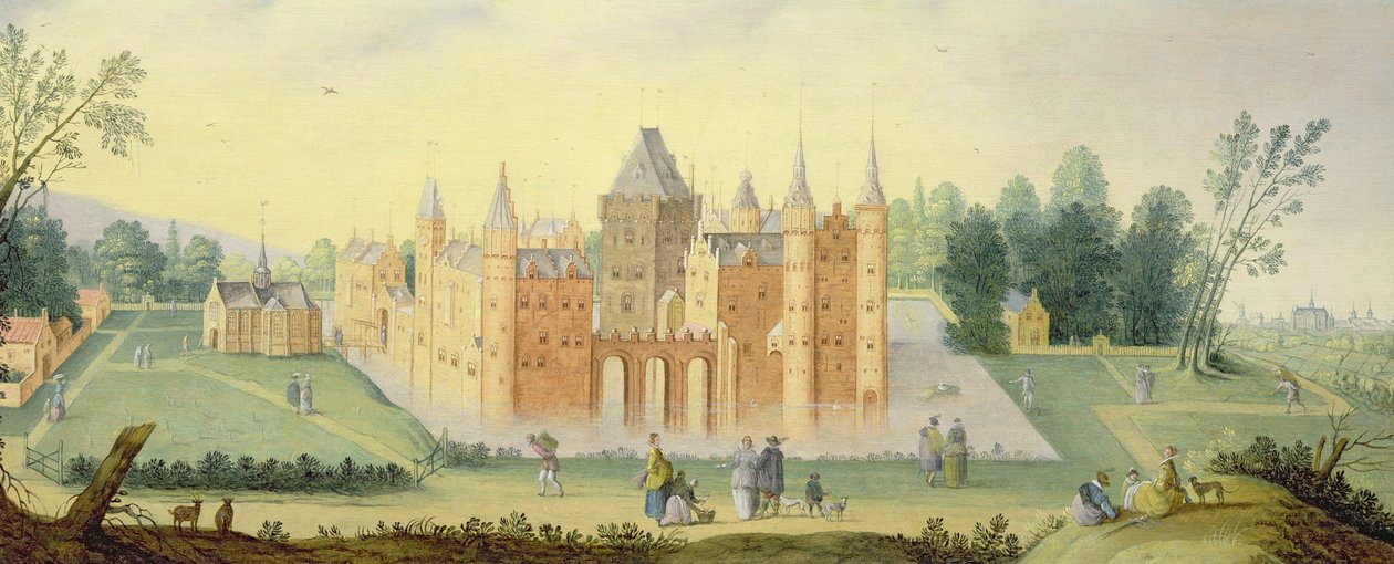 Abtei und Schloss in Egmond von Claes Jacobsz van der Heck