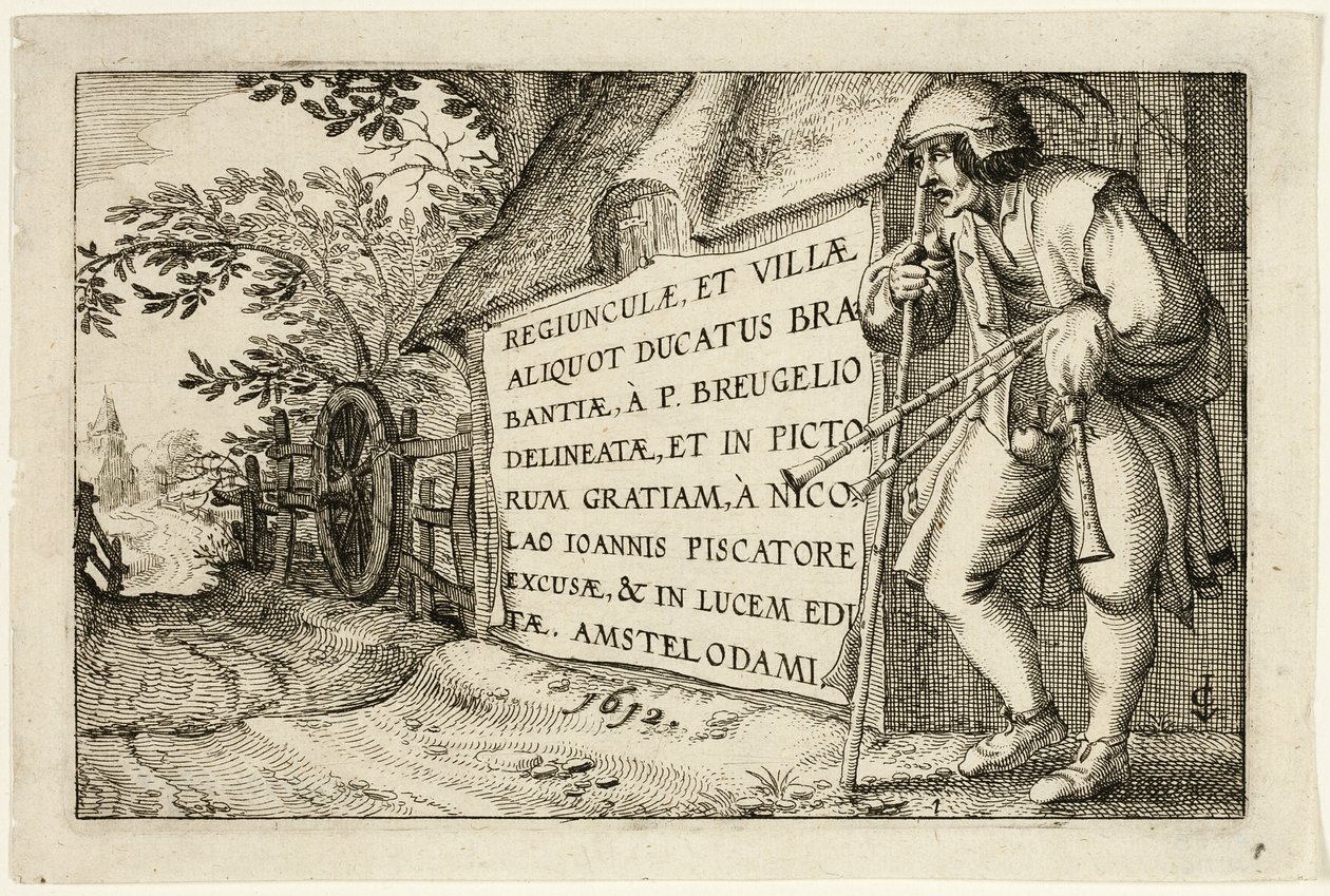 Titelseite, nach Bilder von Bauernhöfen, Landhäusern und rustikalen Dörfern von Claes Jansz. Visscher II