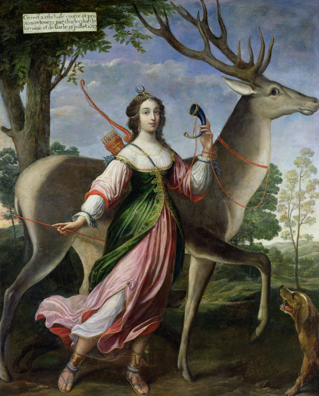 Marie de Rohan-Montbazon (1600-79), Herzogin von Chevreuse als Diana ...