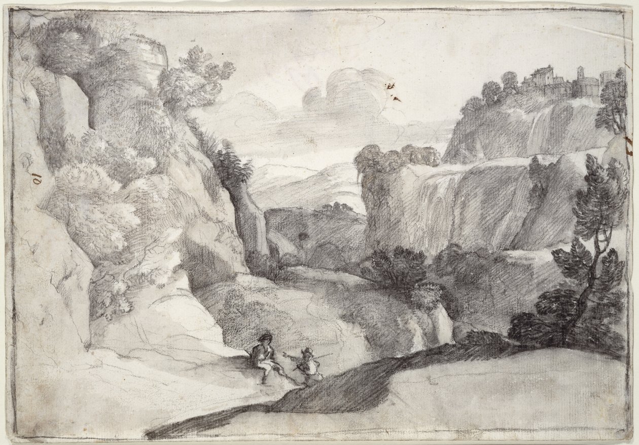 Die Kaskaden von Tivoli von Claude Lorrain