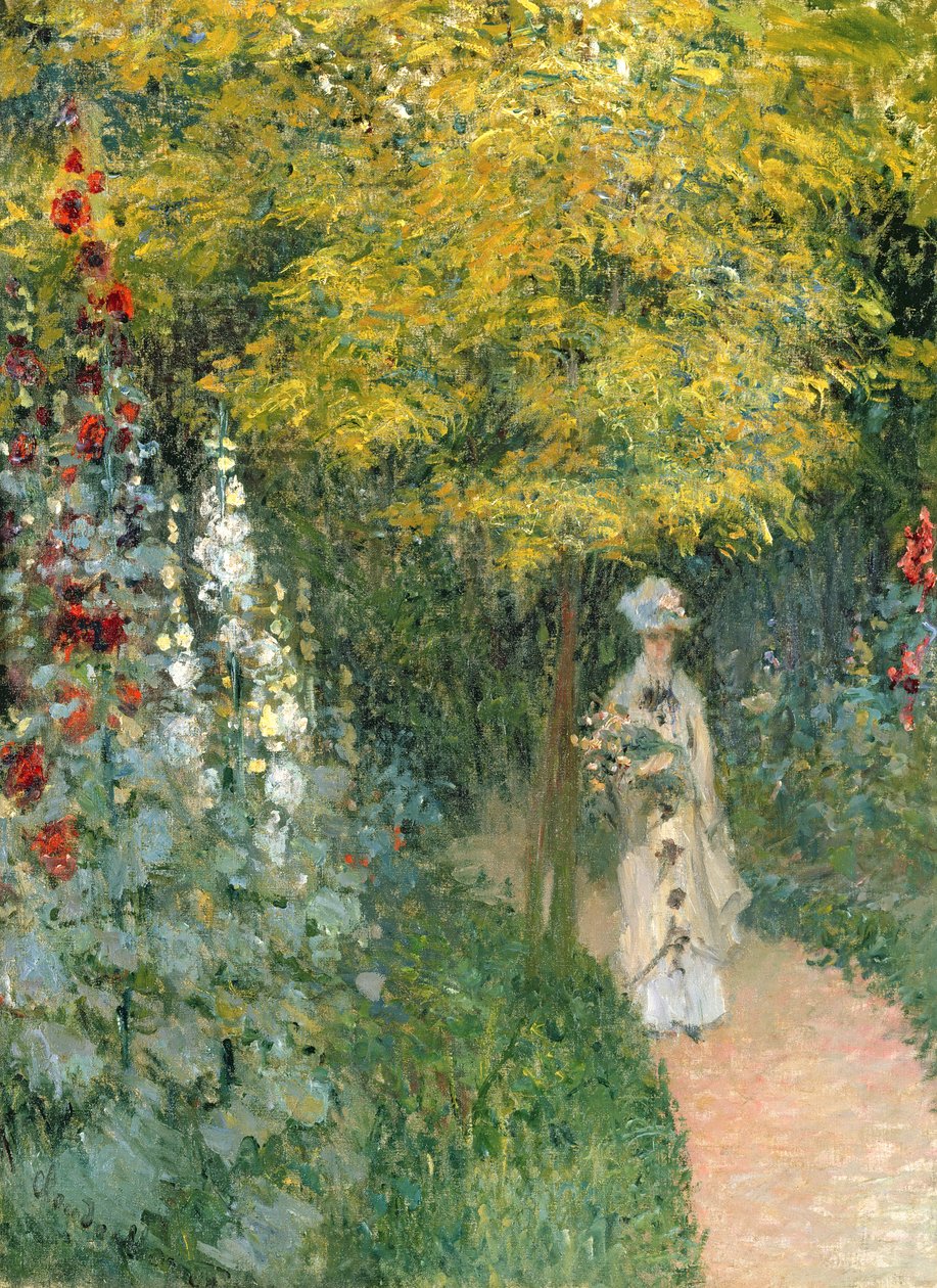 Rosengarten von Claude Monet: Kunstdruck in Museumsqualität