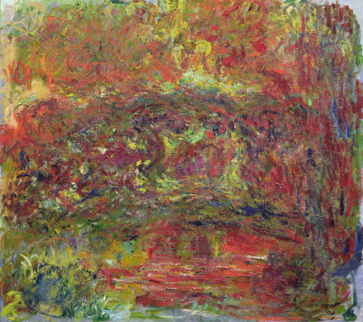 Die japanische Brücke (Detail) von Claude Monet