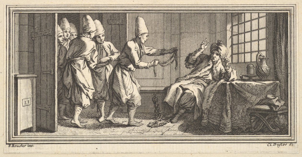 Seil zum Gefangenen bringen von Claude Augustin Duflos