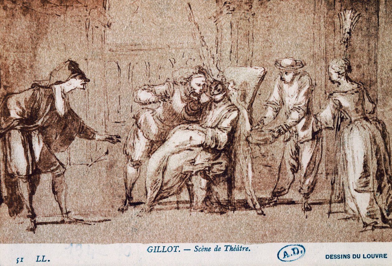 Theateraufführung von Claude Gillot