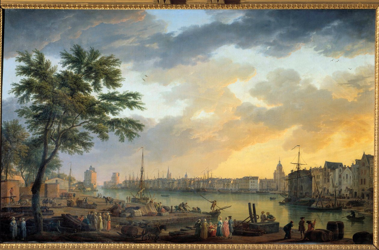 Ansicht des Hafens von La Rochelle von Claude Joseph Vernet