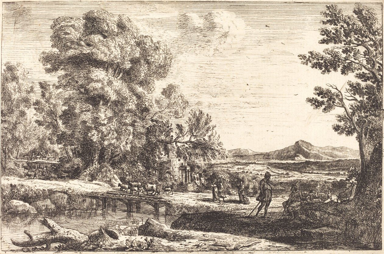Rebecca und Eliezer von Claude Lorrain