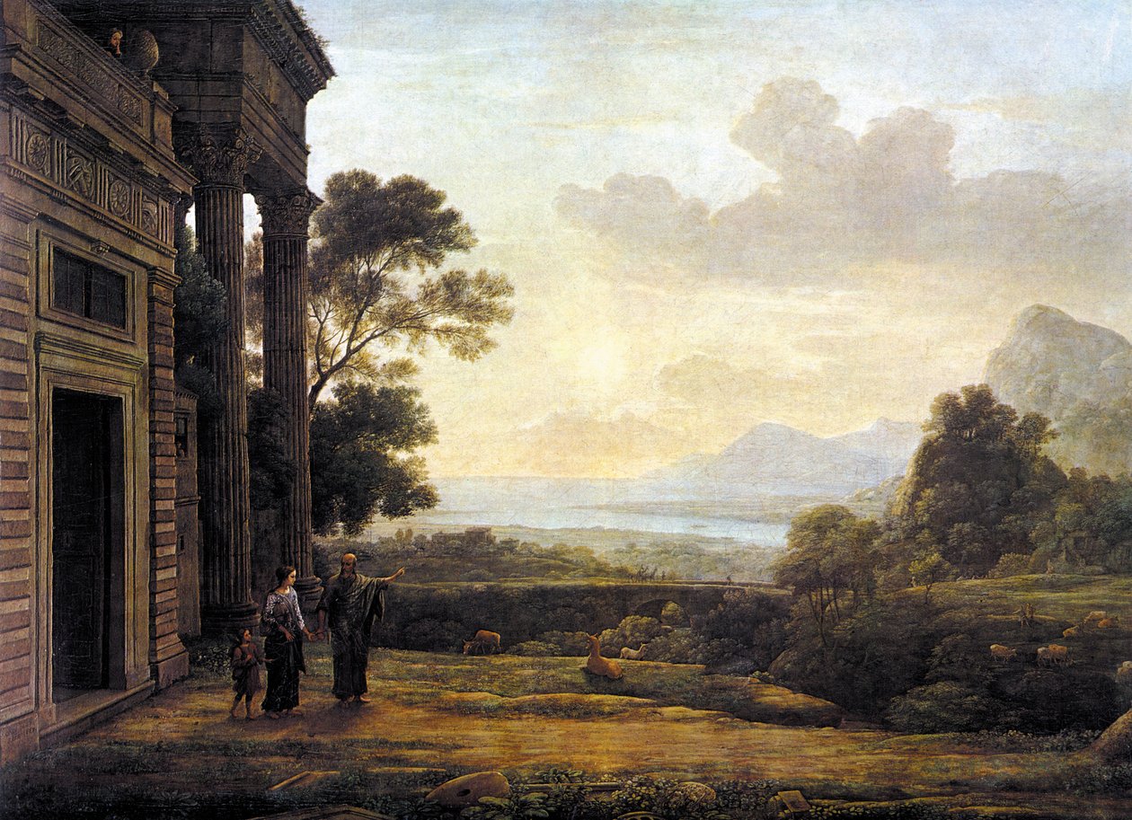 Die Verbannung der Hagar von Claude Lorrain