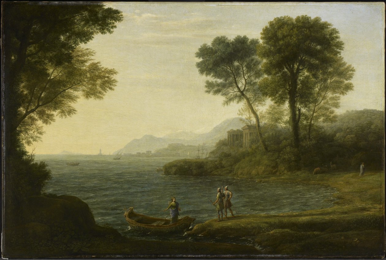 Die Einschiffung von Carlo und Ubaldo von Claude Lorrain