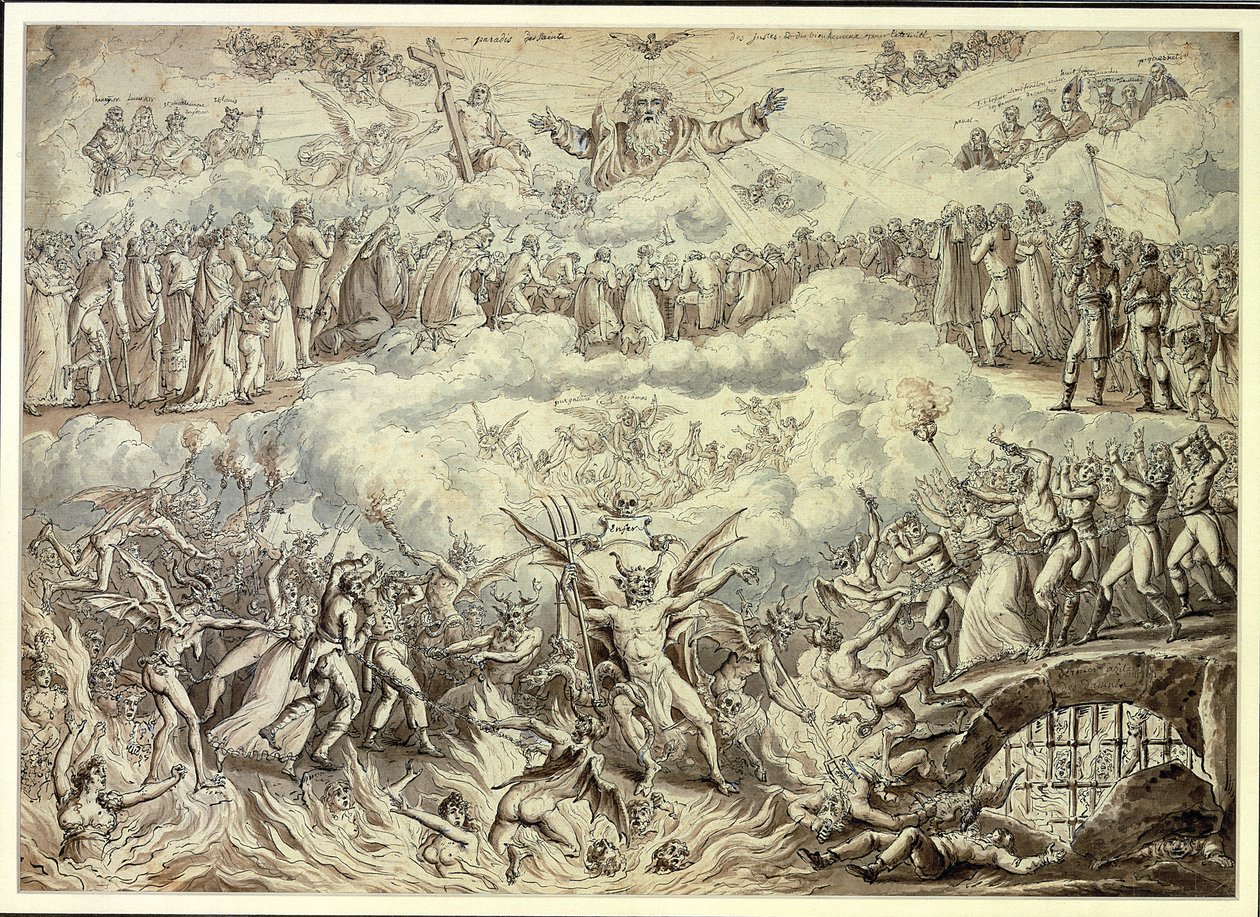 Eine royalistische Allegorie von Claude Louis Desrais