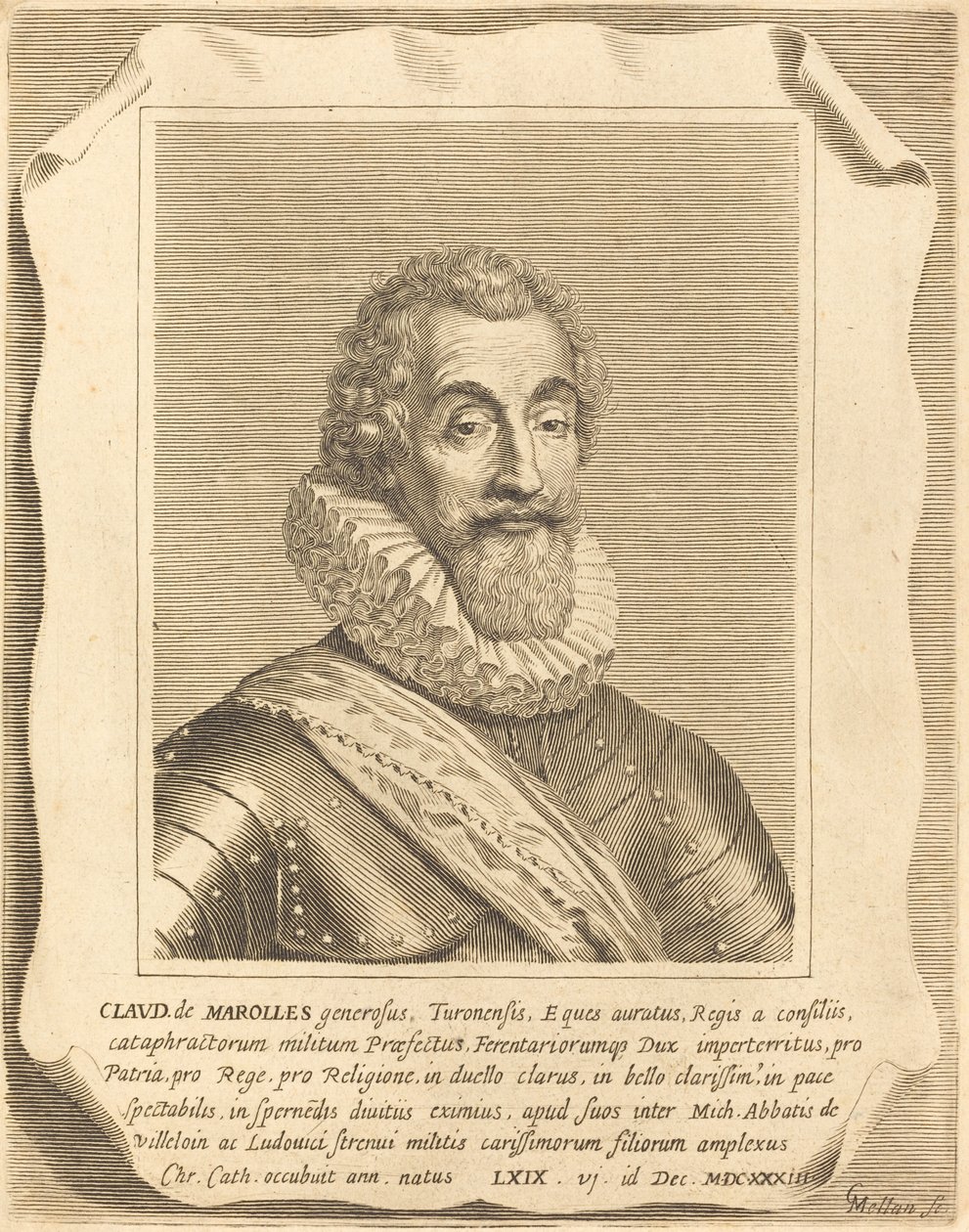 Claude de Marolles von Claude Mellan