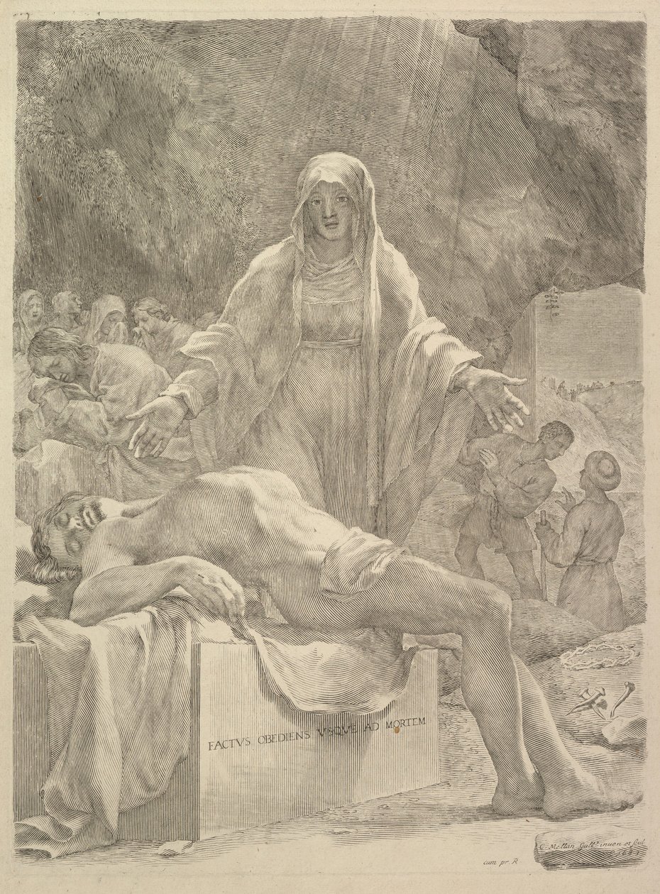 Die Beweinung, 1683 von Claude Mellan