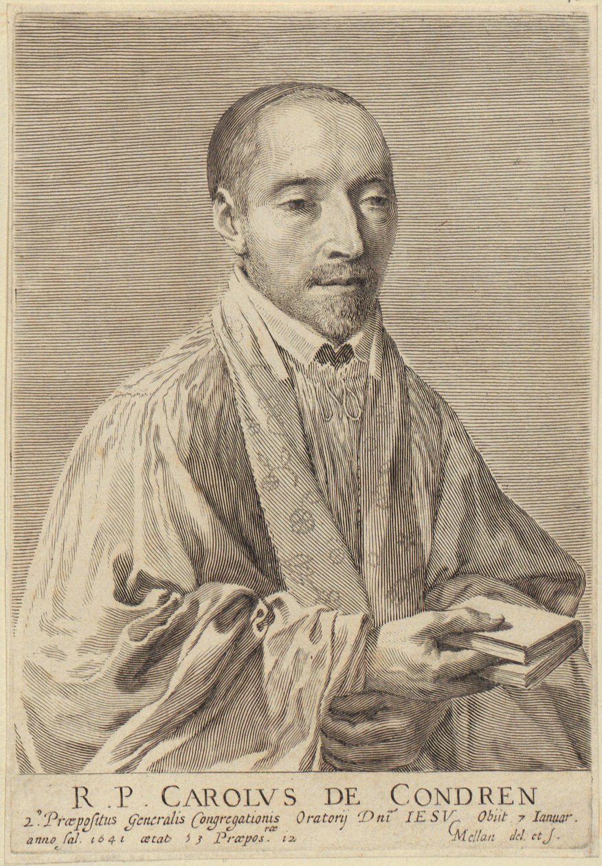 Porträt von Charles de Condren von Claude Mellan