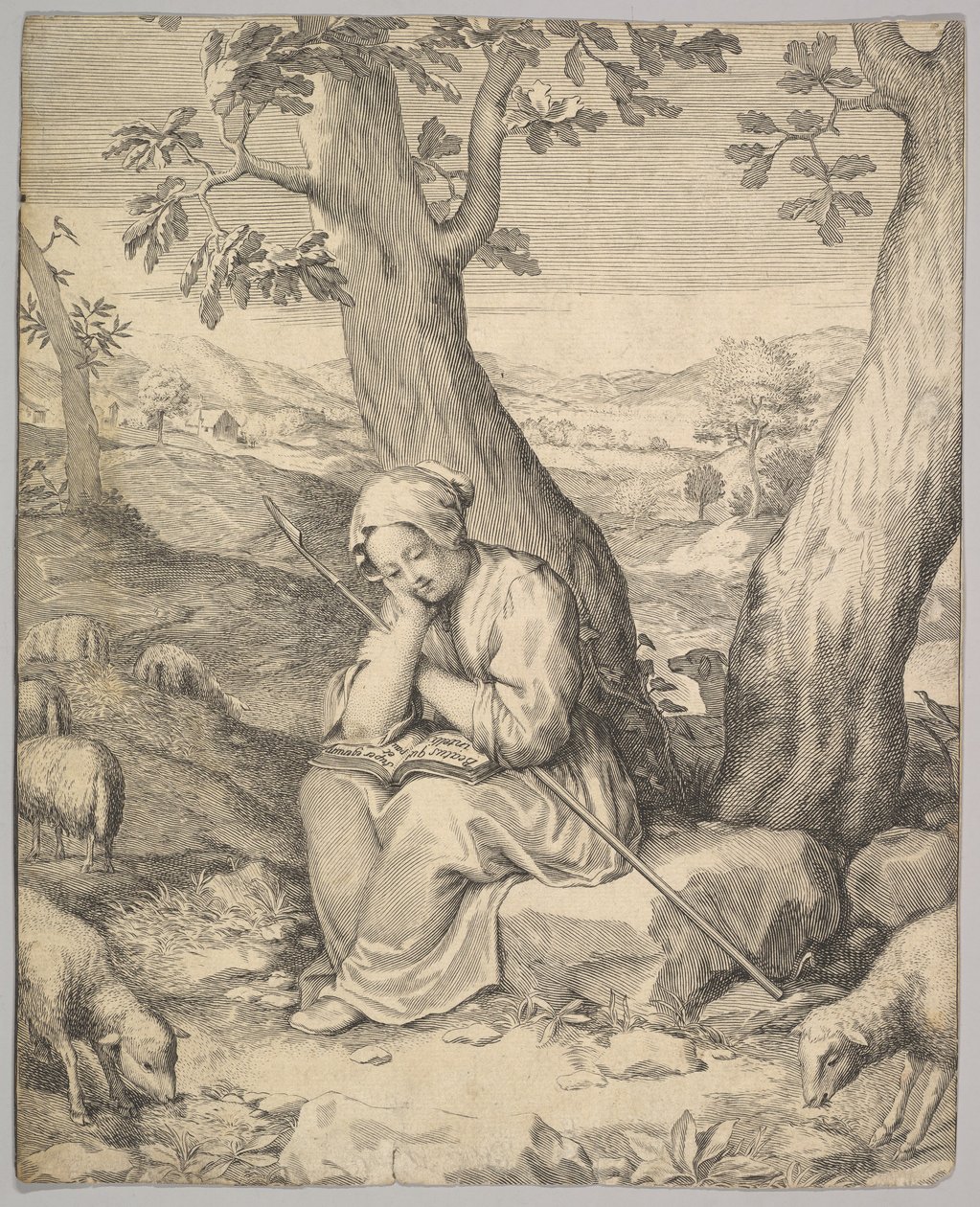 St. Genoveva von Claude Mellan