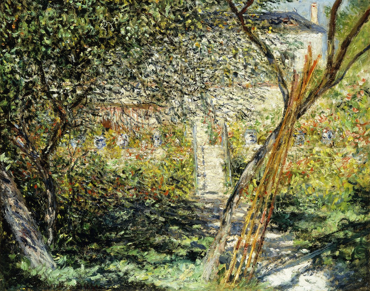 Ein Garten in Vetheuil, 1881 von Claude Monet