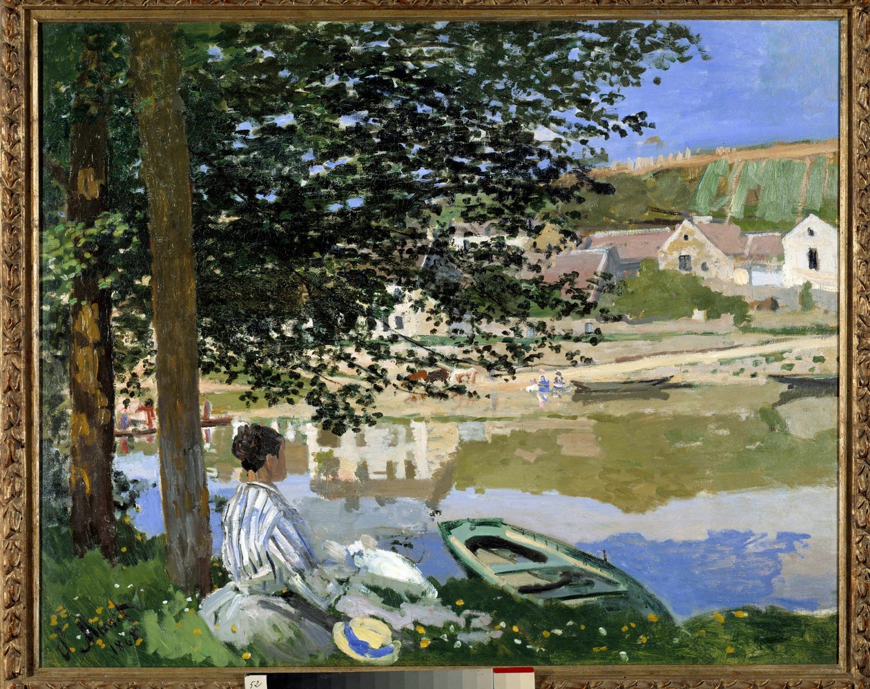 Am Wasser in Bennecourt von Claude Monet