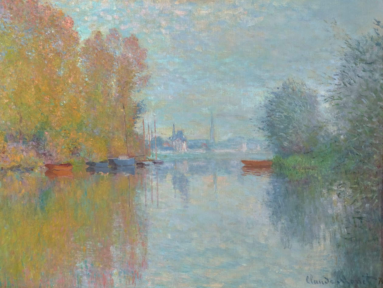 Herbst an der Seine, Argenteuil 1873 von Claude Monet