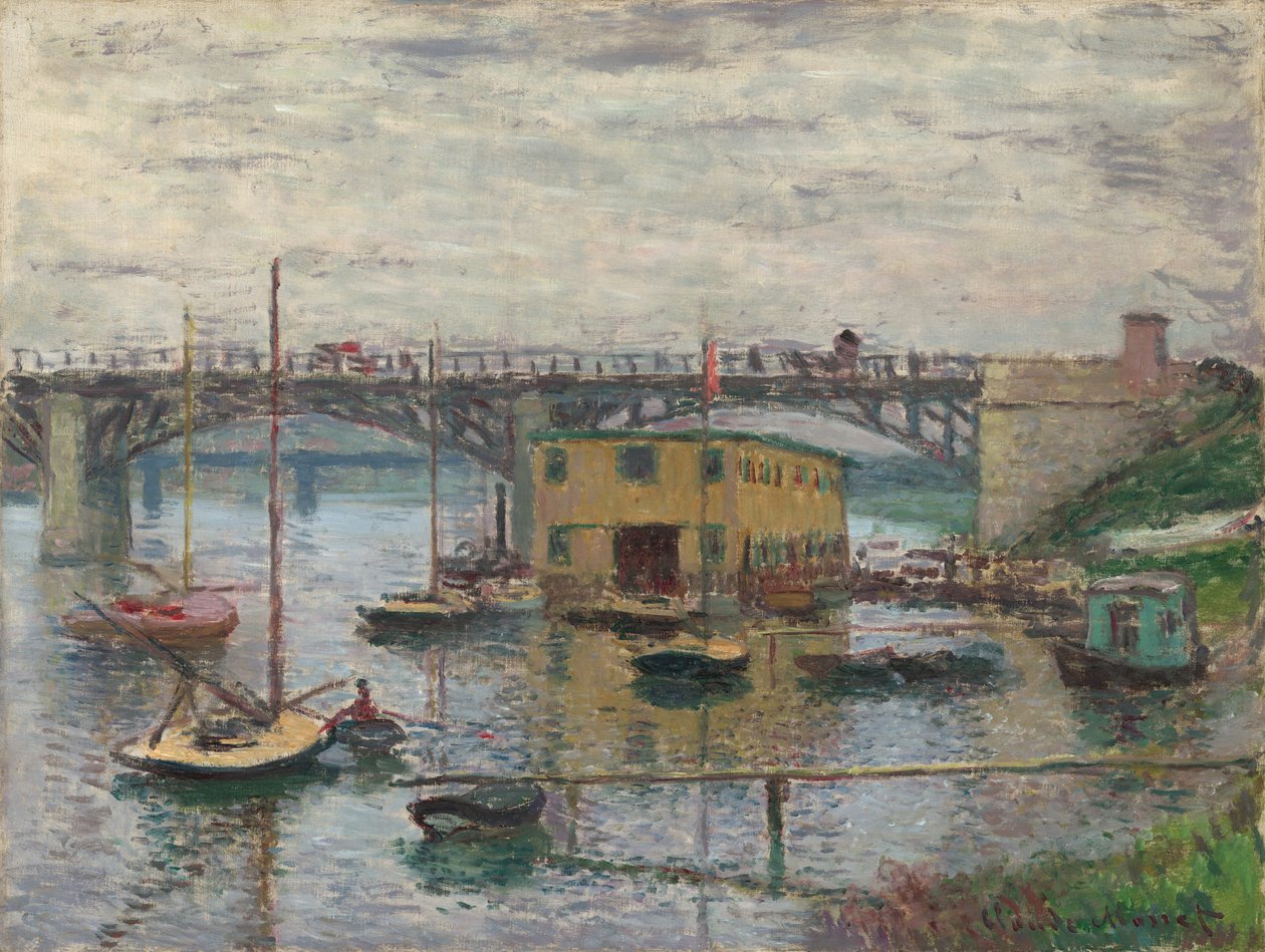Brücke bei Argenteuil an einem grauen Tag, ca. 1876 von Claude Monet