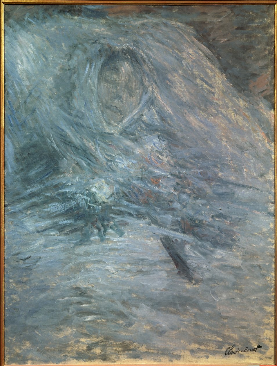 Camille auf ihrem Sterbebett (erste Frau des Künstlers) von Claude Monet