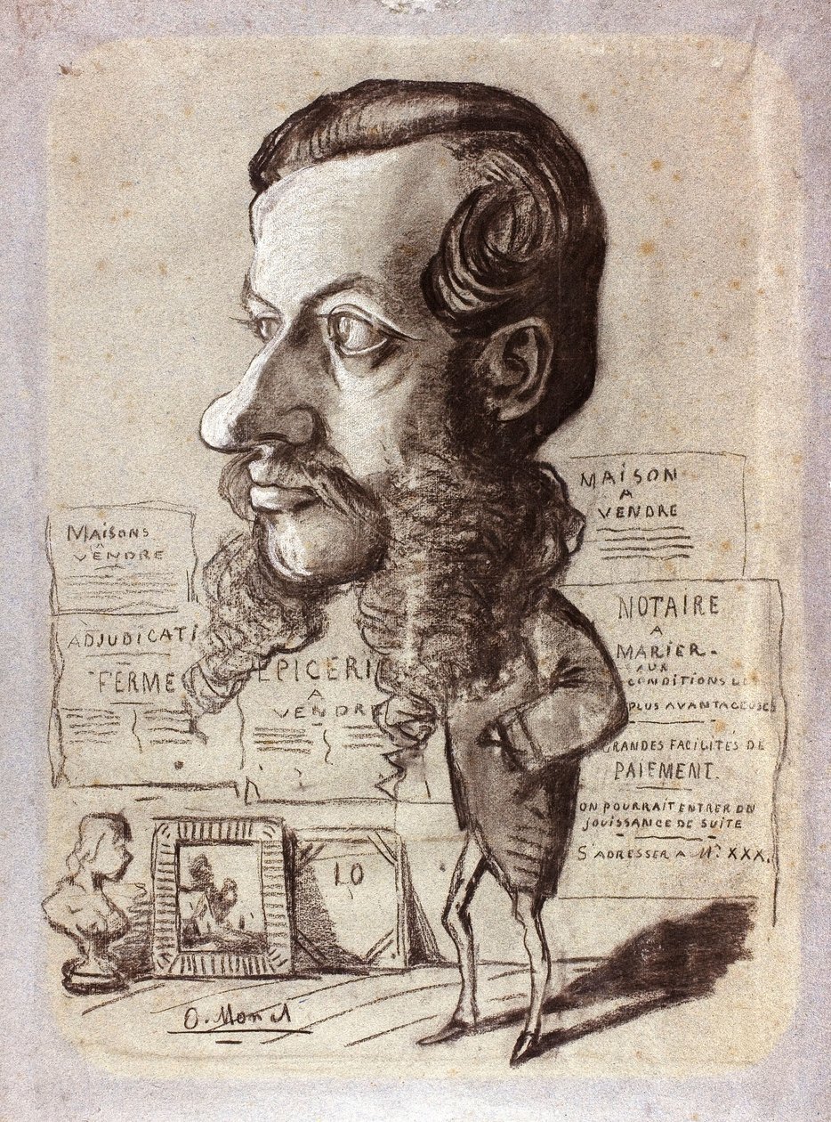 Karikatur von Léon Manchon von Claude Monet