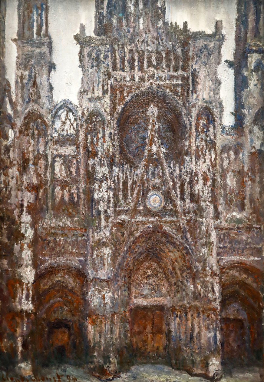 Kathedrale von Rouen, Portalansicht, Braune Harmonie von Claude Monet