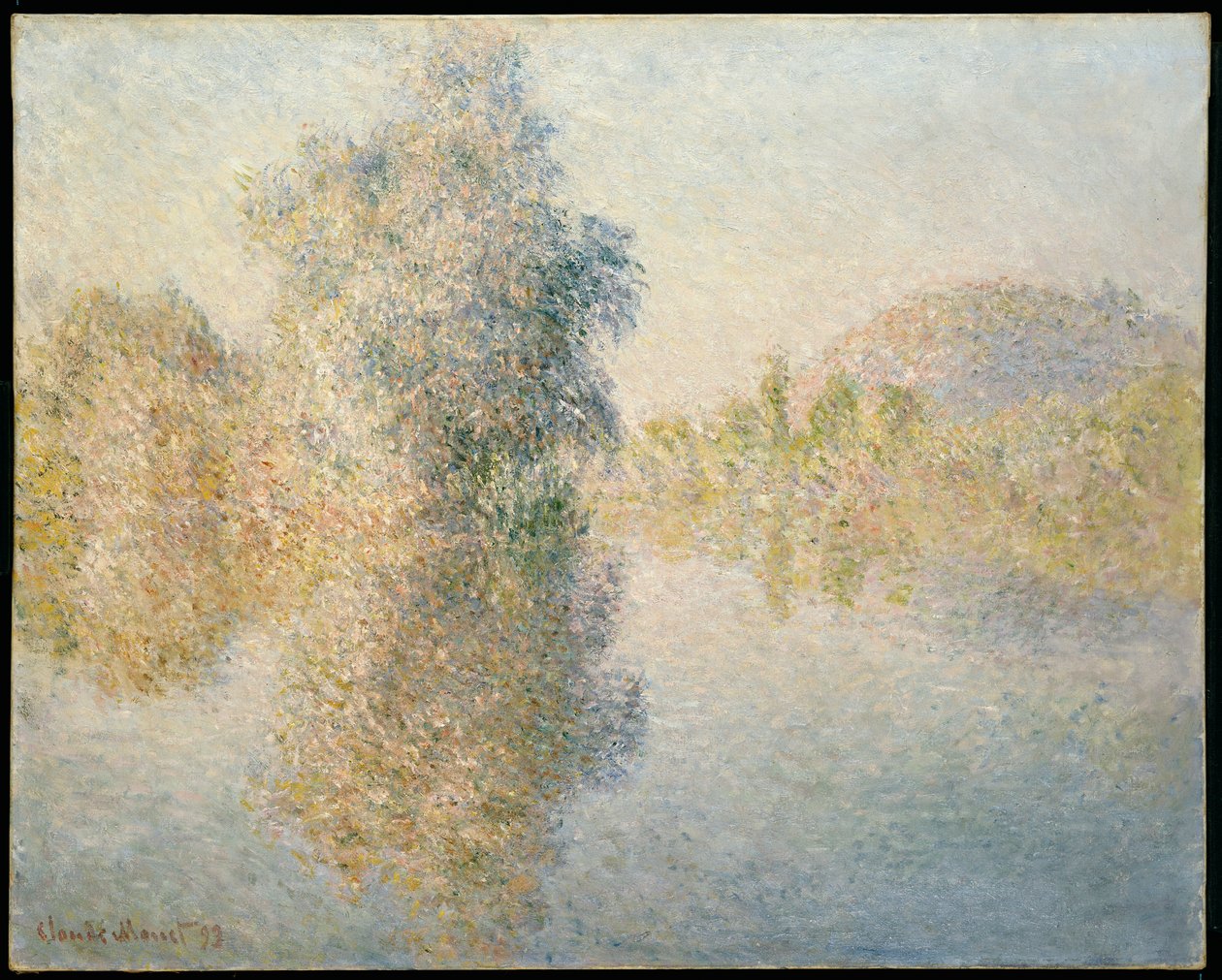 Früher Morgen an der Seine in Giverny, 1893 von Claude Monet