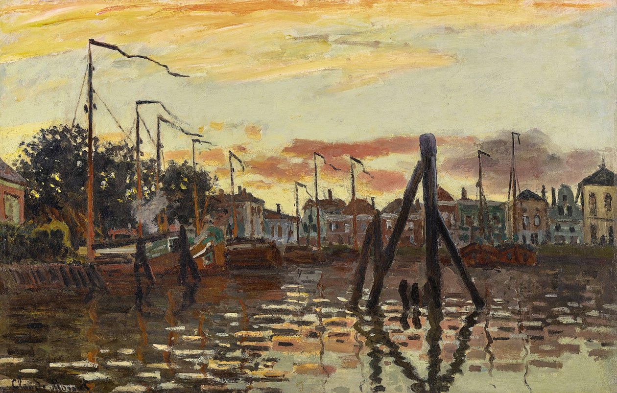 Der Hafen von Zaandam von Claude Monet