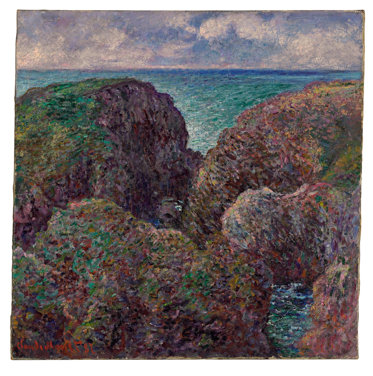 Gruppe von Felsen bei Port-Goulphar, 1887 von Claude Monet