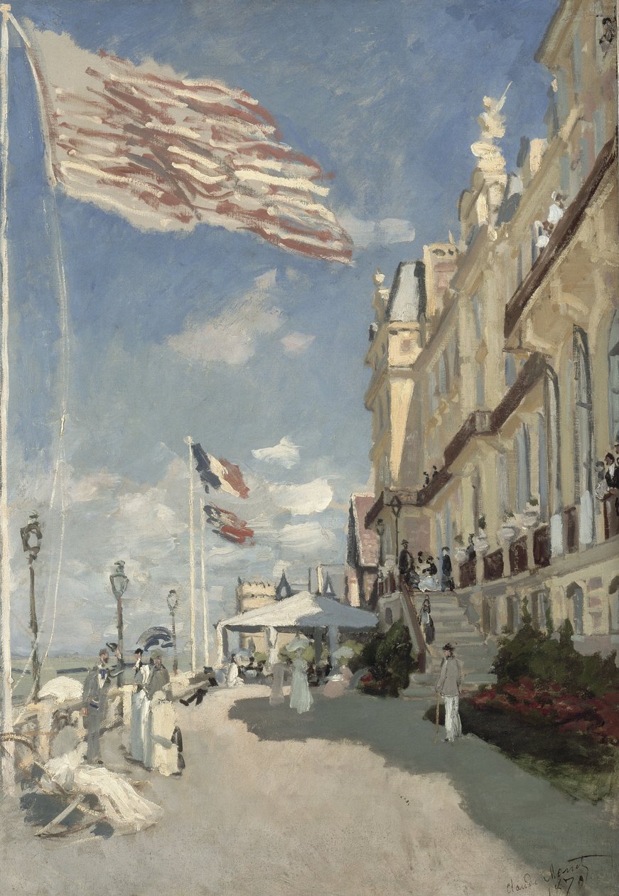 Hôtel des Roches Noires. Trouville von Claude Monet