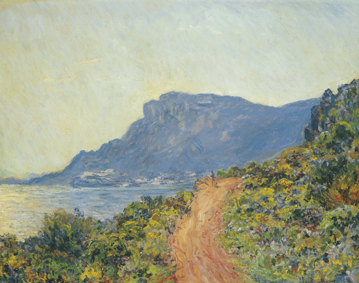 La Corniche bei Monaco, 1884 von Claude Monet