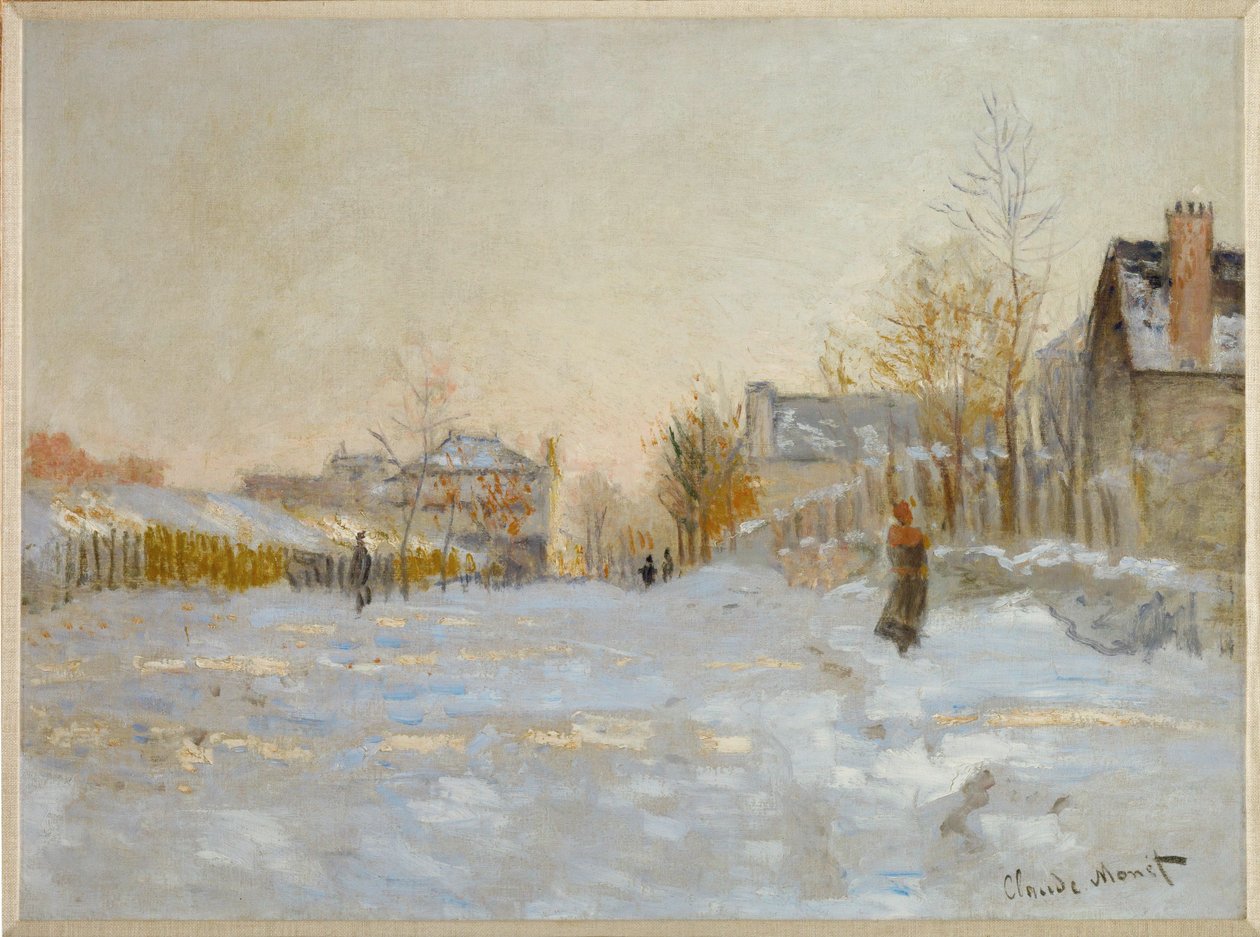 Der Schnee in Argenteuil von Claude Monet