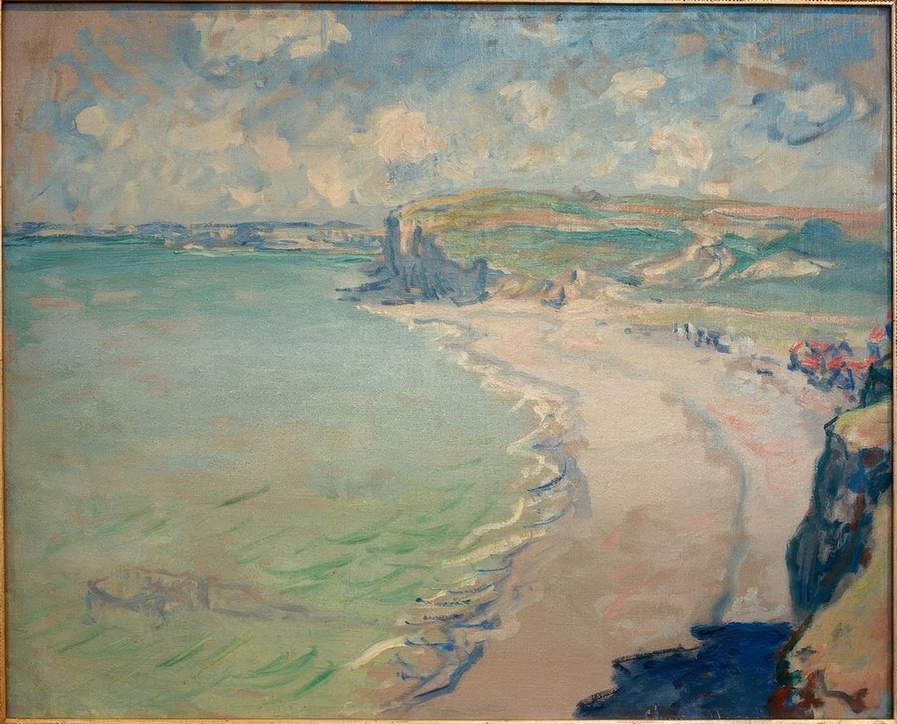 Der Strand von Pourville von Claude Monet