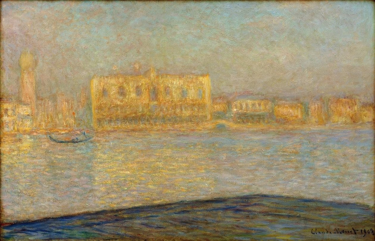 Der Dogenpalast von San Giorgio Maggiore aus gesehen von Claude Monet
