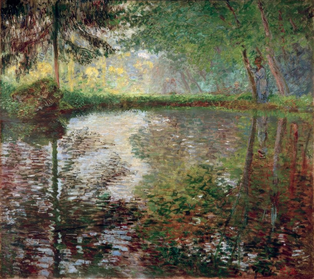 Der Teich in Montgeron von Claude Kunstdruck kaufen
