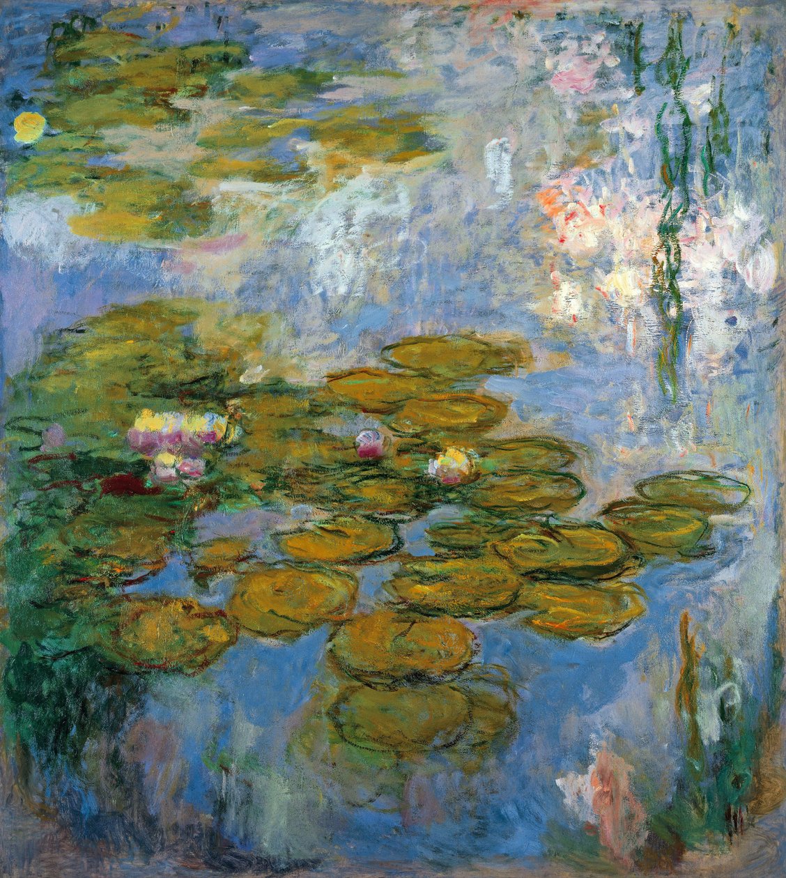 Seerosen - Teich mit Seerosen in Giverny von Claude Monet