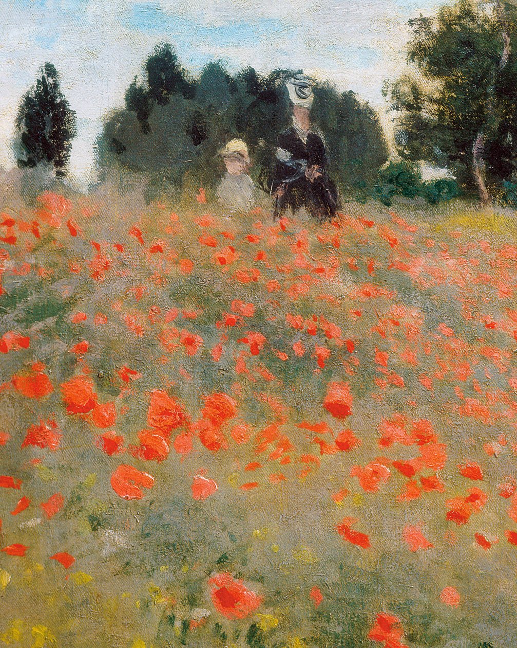Mohnblumen, Umgebung von Argenteuil (Detail) von Claude Monet