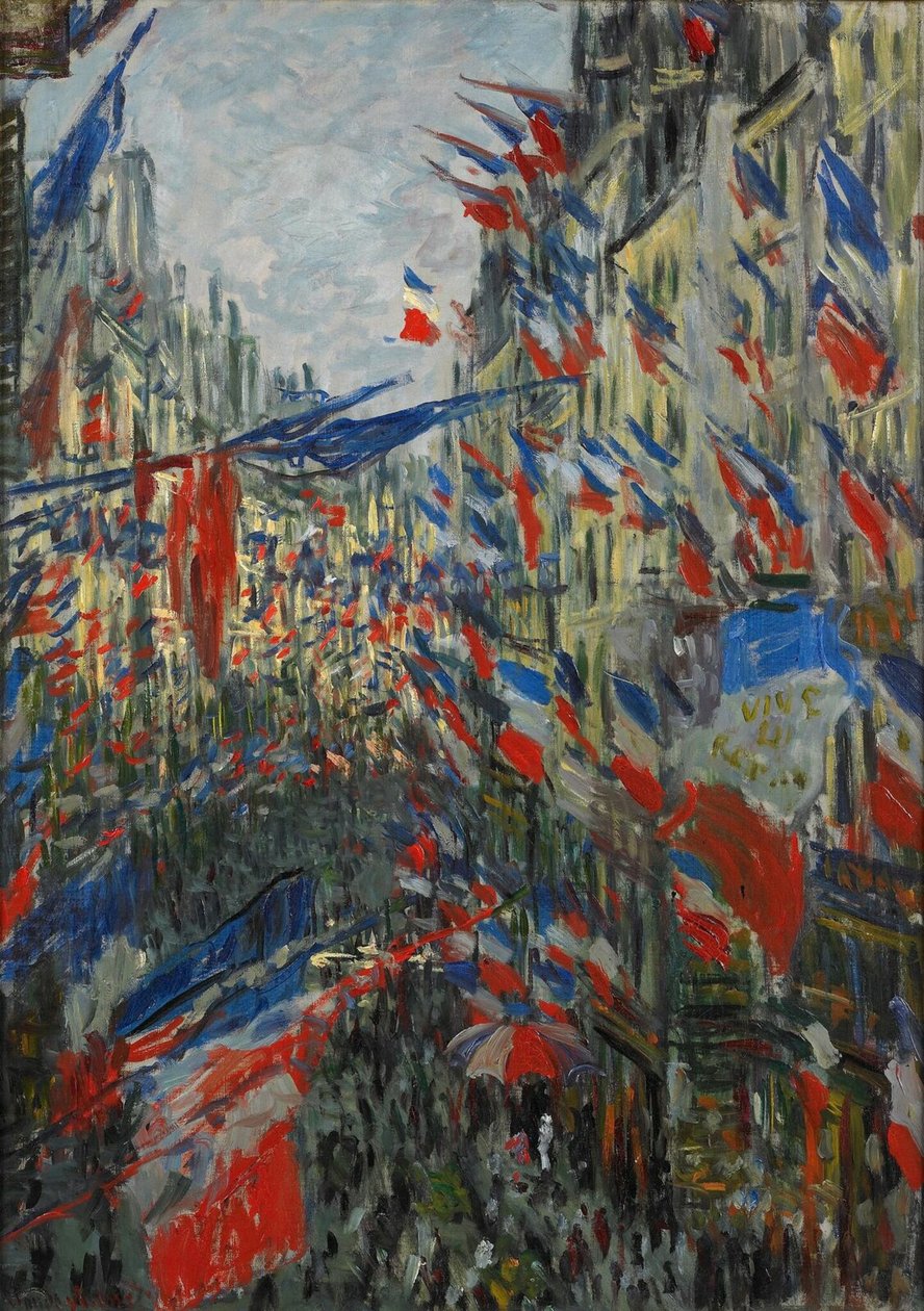 Rue Saint-Denis, Fest am 30. Juni 1878 von Claude Monet
