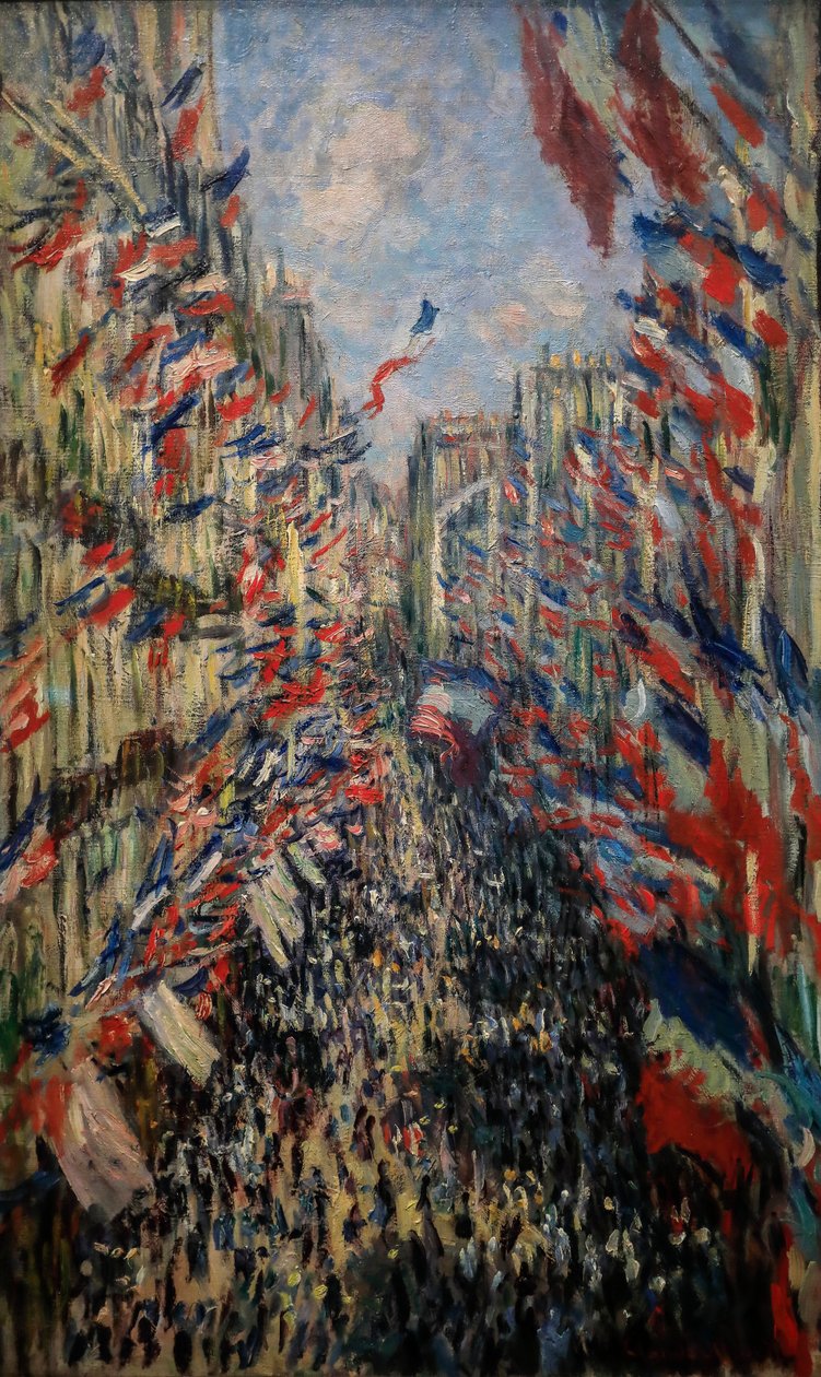 Rue de Montorgueil, Feier am 30. Juni 1878 von Claude Monet