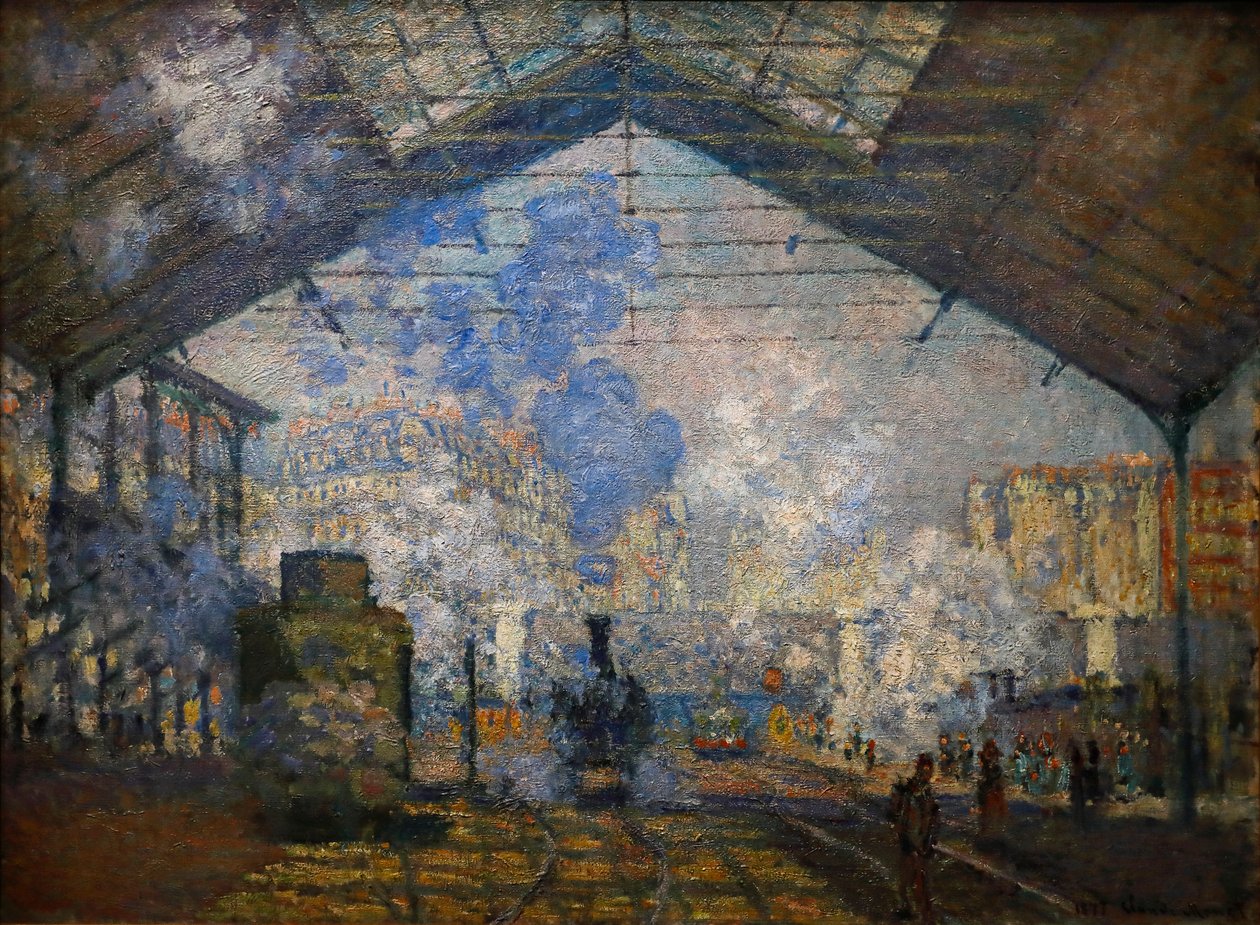 Bahnhof Saint-Lazare von Claude Monet