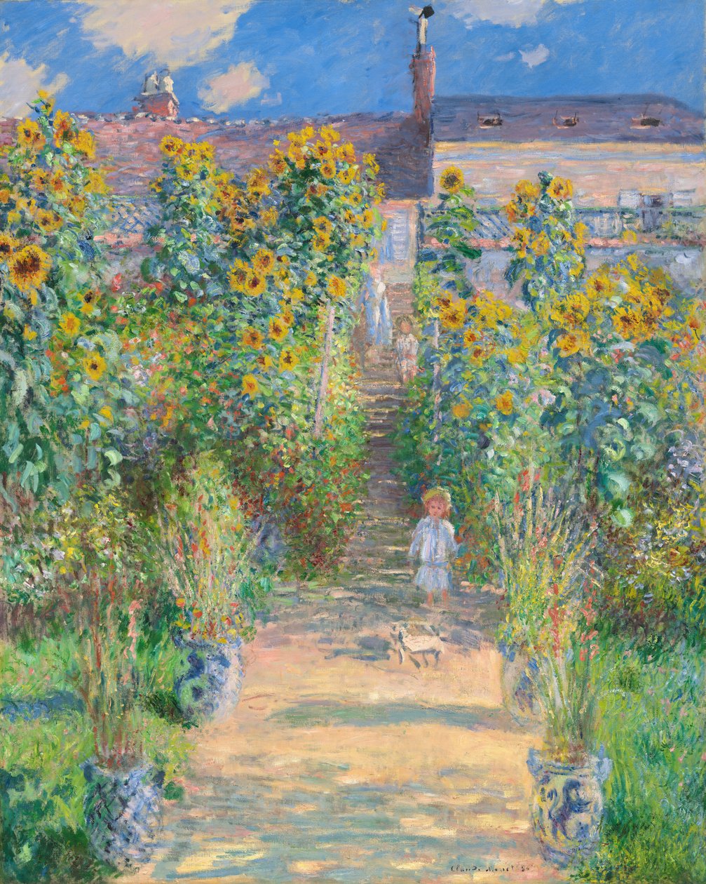Der Garten des Künstlers in Vétheuil von Claude