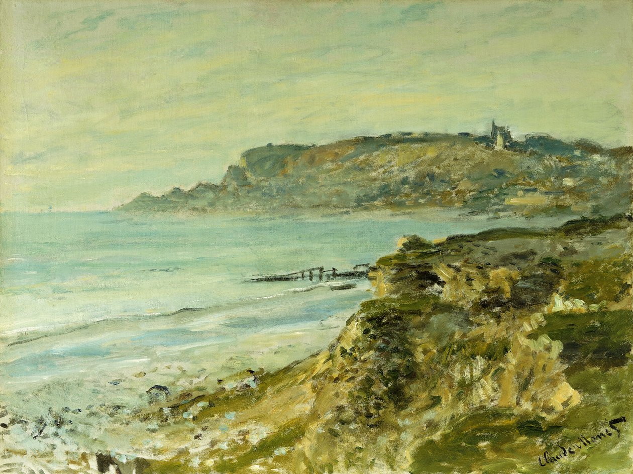 Die Klippen von Sainte-Adresse; La Falaise de Saint Adresse, 1873 von Claude Monet