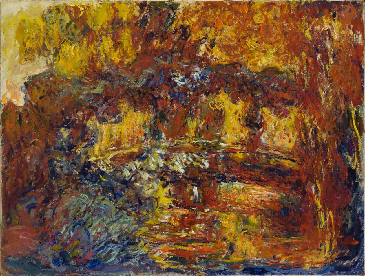 Die japanische Fußbrücke, ca. 1920 von Claude Monet