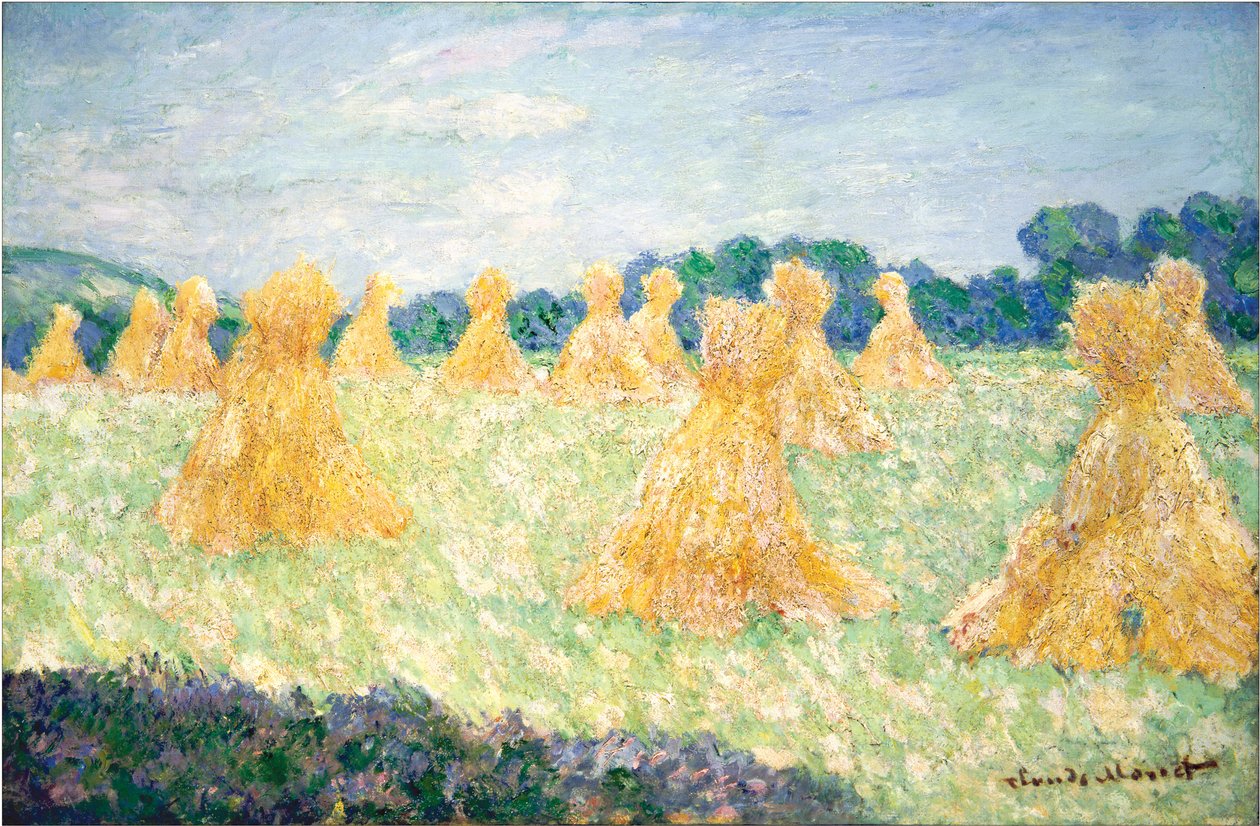 Die jungen Damen von Giverny, Sonneneffekt, 1894 von Claude Monet