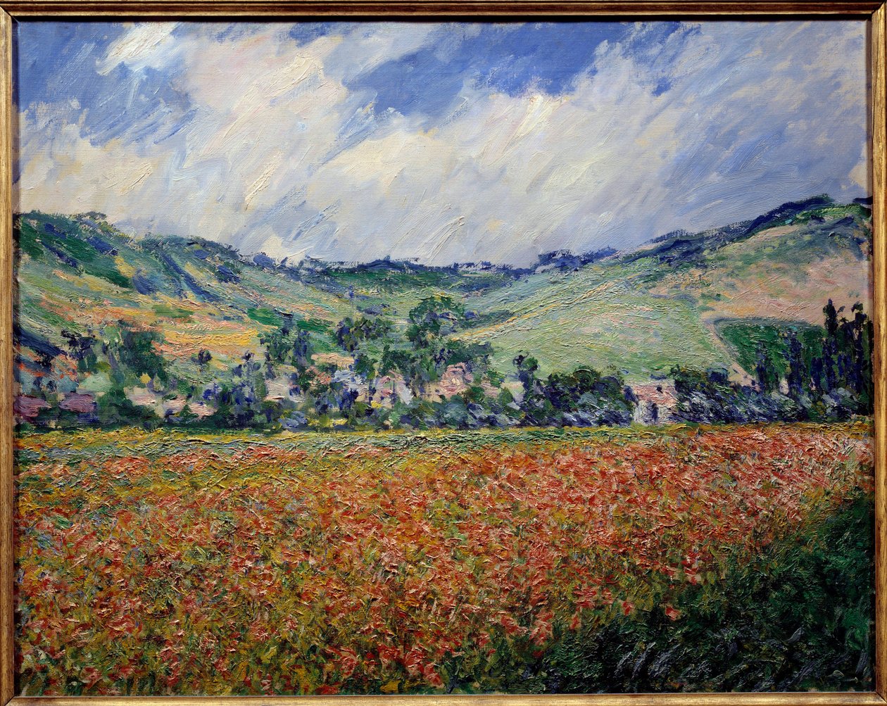 Das Mohnfeld von Claude Monet: hochwertiger Kunstdruck