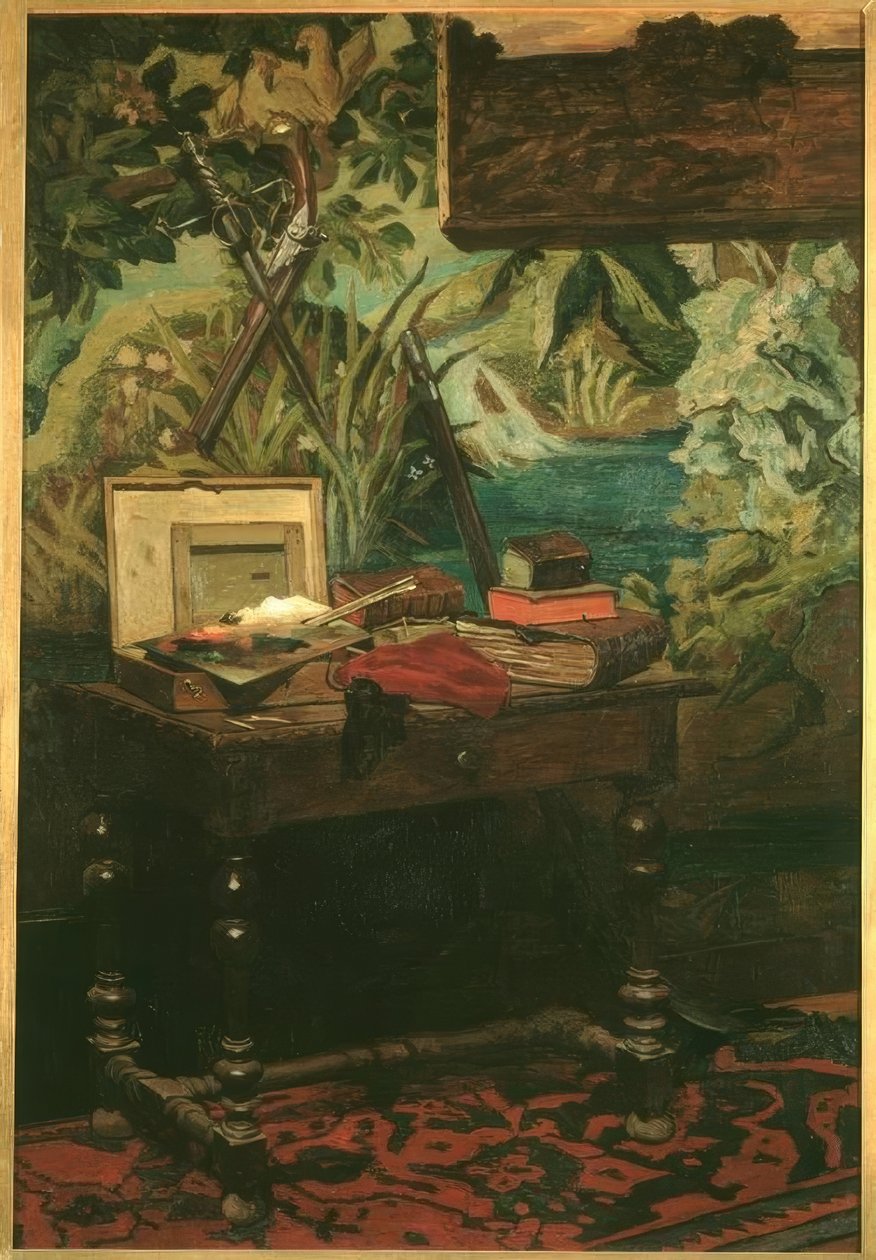 Eine Ecke des Ateliers von Claude Monet