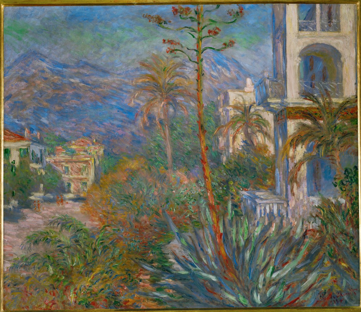 Villen in Bordighera, Italien von Claude Monet