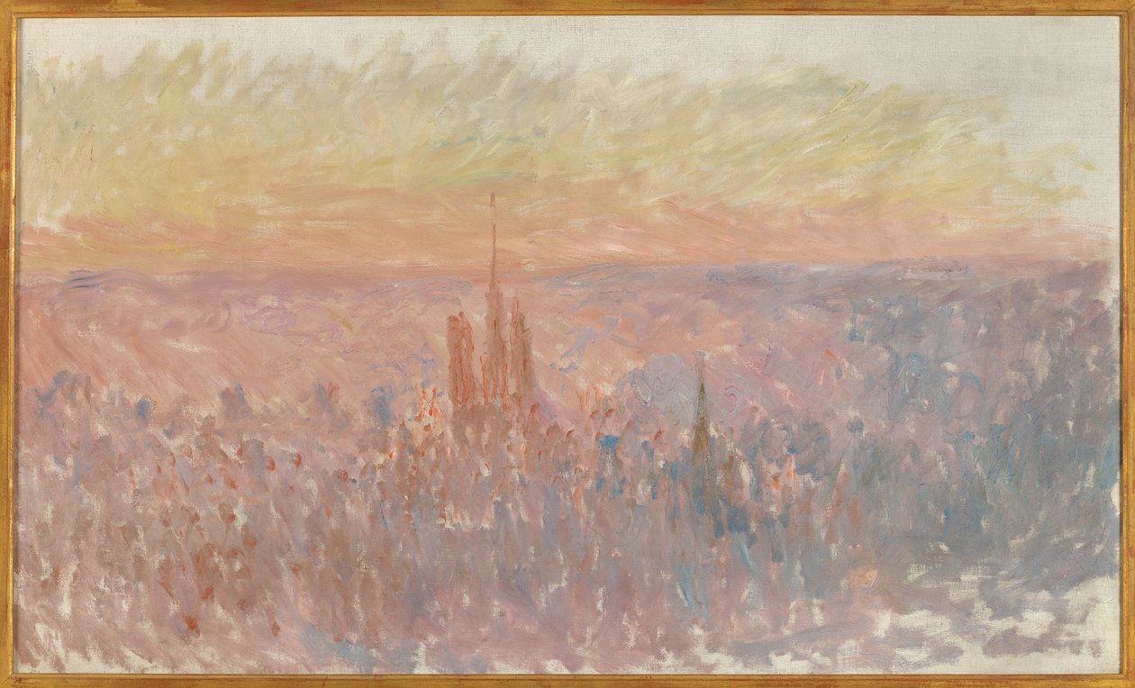 Gesamtansicht der Stadt Rouen von Claude Monet