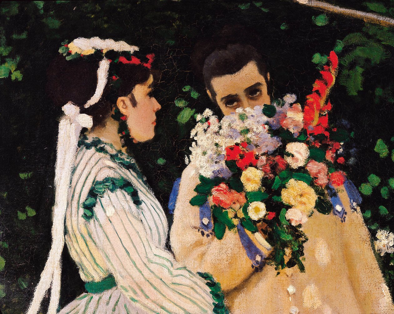 Frauen im Garten (Detail), ca. 1866 von Claude Monet