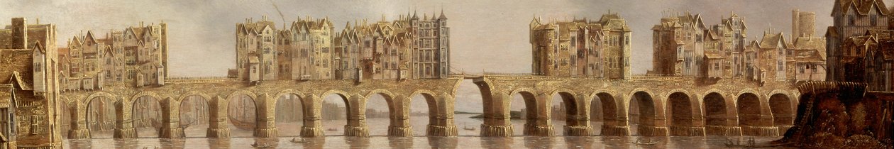 Detail von Old London Bridge (Detail) von Claude de Jongh