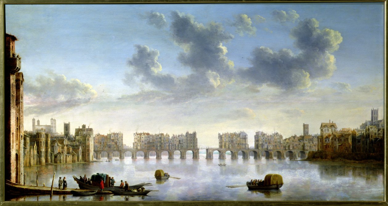 Alte London Bridge von Claude de Jongh